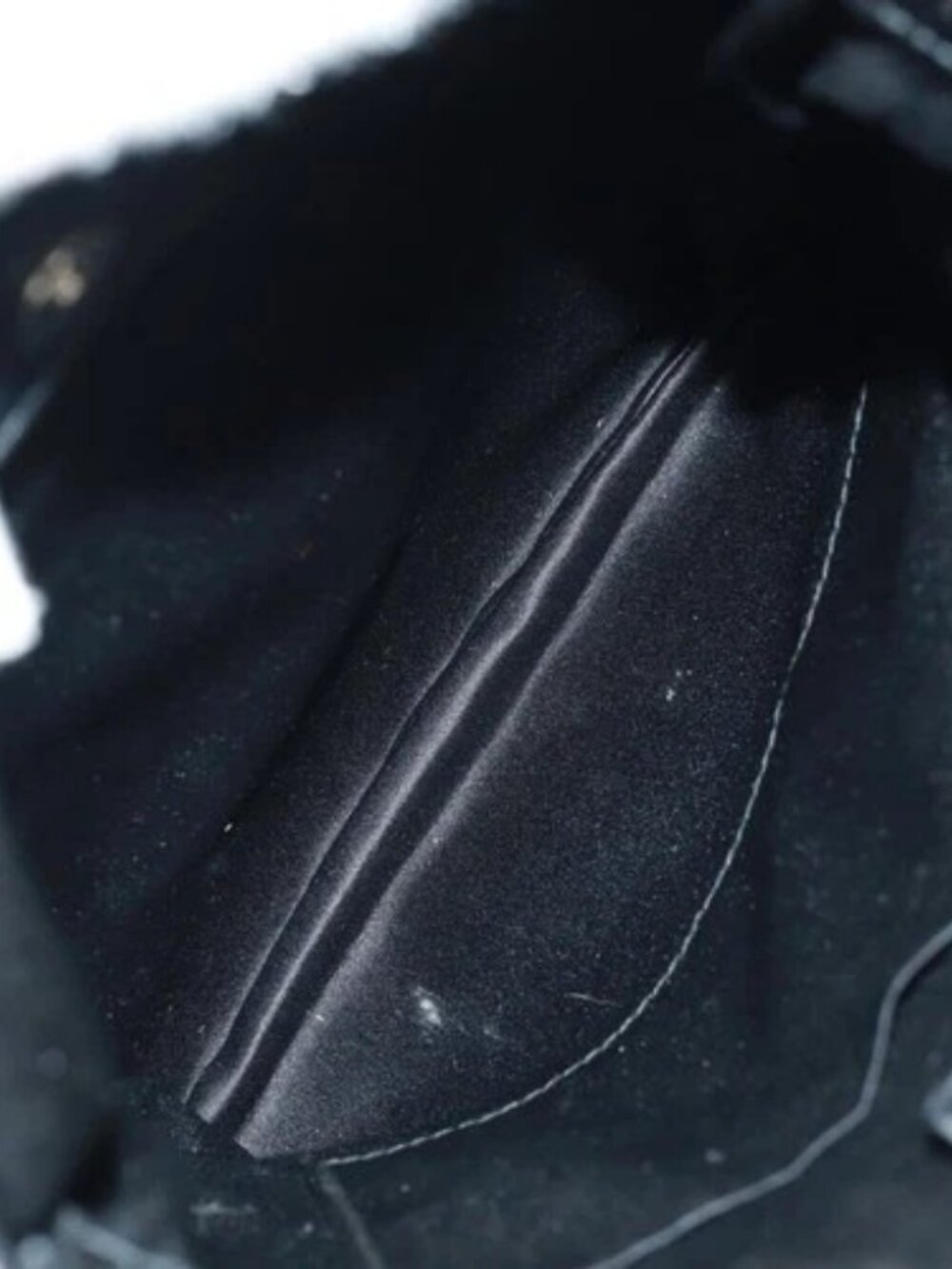 SAINT LAURENT Shoulder Bag Canvas Black Silver Auth SW1966V - Picture 10 of 16